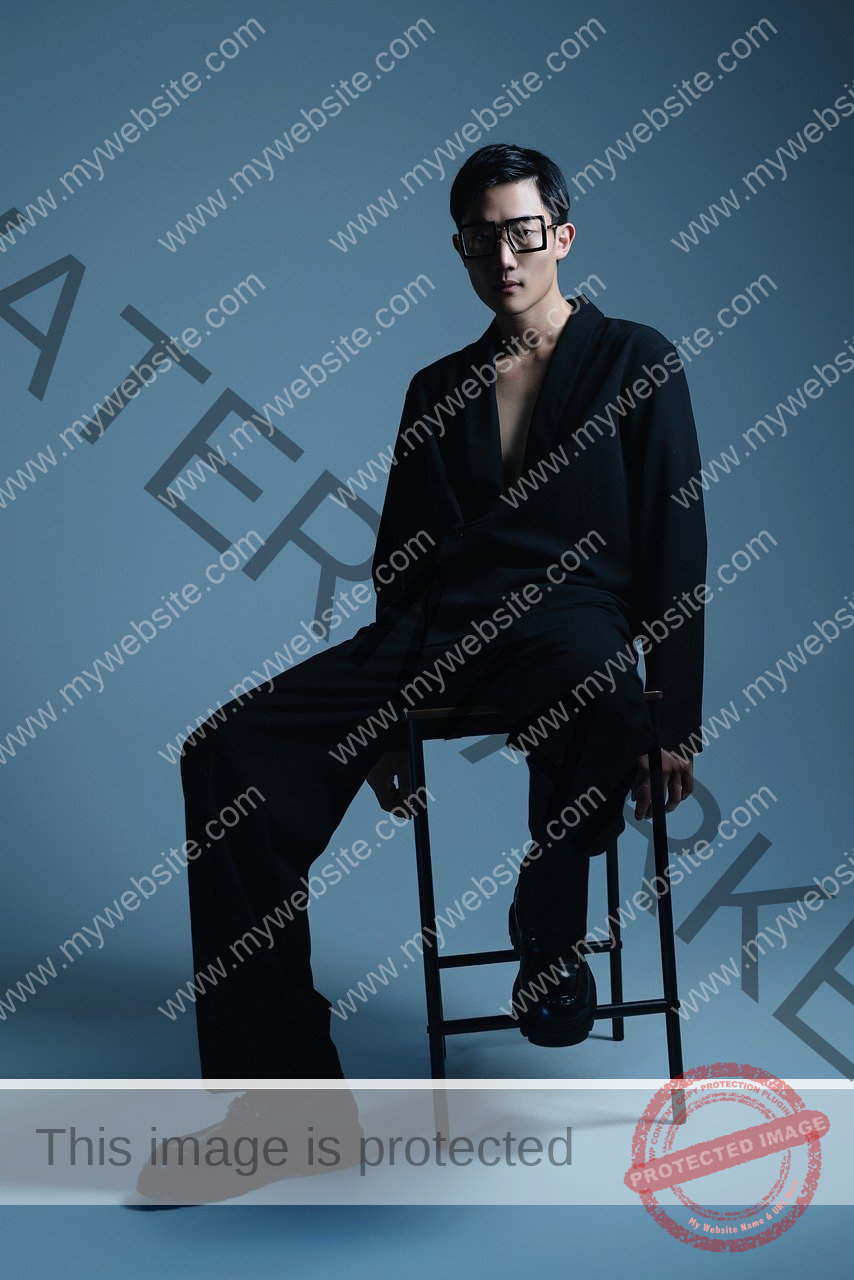 fashion, editorial, model, studio photography, asian model, high fashion, elegance, contemporary style, confidence, luxury, modern aesthetics, minimalism, black outfit, avant-garde, creative direction, cinematic, bold style, sophistication, visual storytelling, artistic portrait